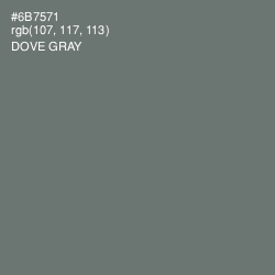 #6B7571 - Dove Gray Color Image